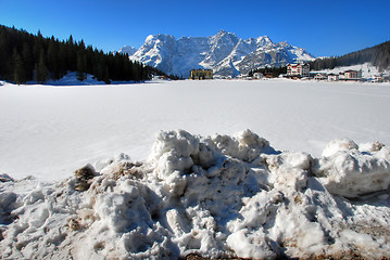 Image showing Alps Winter, Dolomites, Italy, 2007