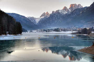 Image showing Dolomites Winter, Italy