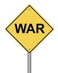 Image showing Warning Sign War