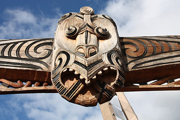 Image showing Maori carving