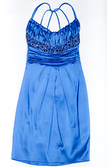 Image showing Fashionable blue gown