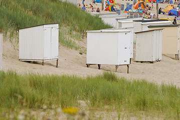 Image showing Beach cabins