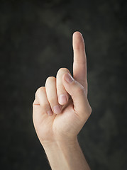 Image showing Pointing finger