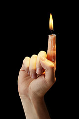 Image showing Candle finger