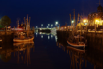 Image showing old harbor of neuharlingersiel