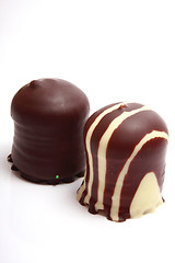 Image showing Chocolate covered meringue confection