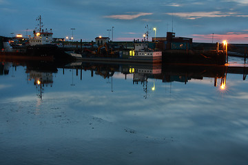 Image showing low tide dock