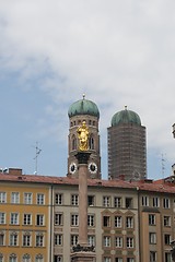 Image showing Marienplatz with Frauenkirche