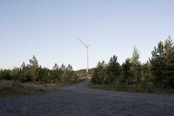 Image showing Modern Windmill