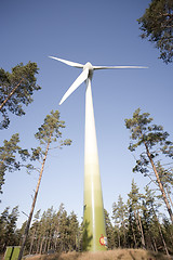 Image showing Modern Windmill