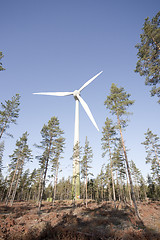 Image showing Modern Windmill