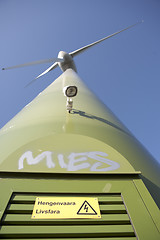 Image showing Modern Windmill