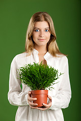 Image showing Ecologic woman