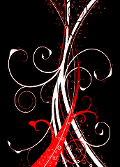 Image showing abstract red nature