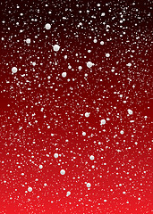 Image showing snowflake redsky