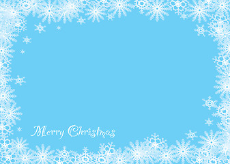 Image showing snowflake christmas blue