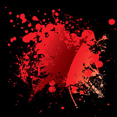 Image showing blood red black