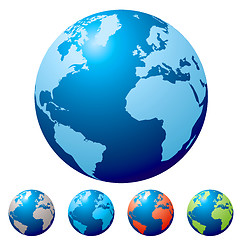 Image showing multi globe