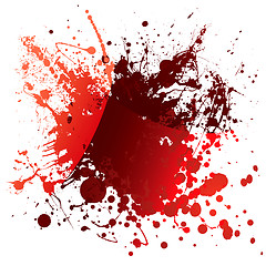 Image showing blood red reflection