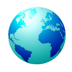 Image showing blue globe