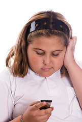 Image showing Girl Listening To Music