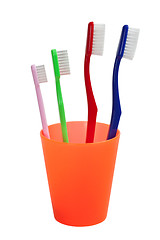 Image showing Family of toothbrush