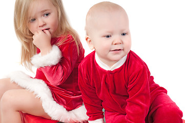 Image showing Christmas babies