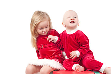 Image showing Christmas babies