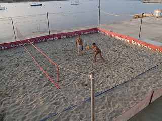 Image showing Beach volley