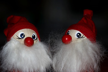 Image showing Pair of santas