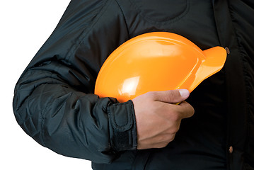 Image showing Orange helmet