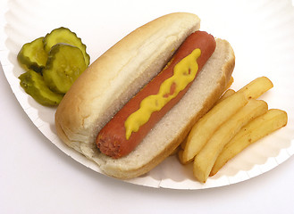 Image showing Hot Dog and Fries