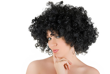 Image showing frizzy woman