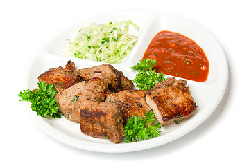 Image showing Grilled meat