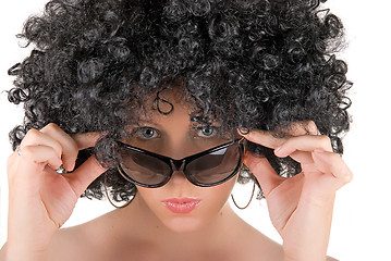 Image showing woman with sunglasses