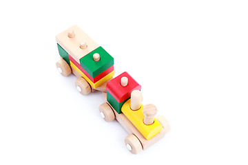 Image showing wooden train