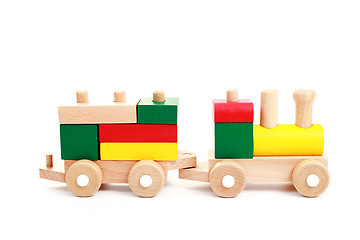 Image showing wooden train