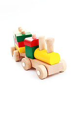 Image showing wooden train