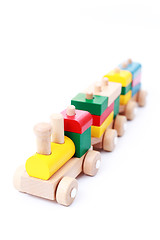 Image showing wooden train