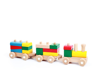 Image showing wooden train