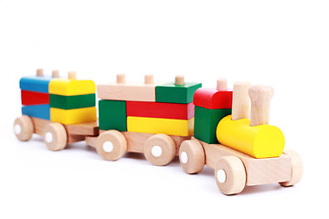 Image showing wooden train