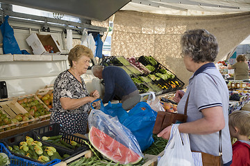 Image showing Market day Italy