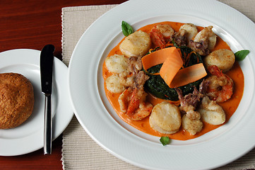 Image showing lunch Roast Seafood