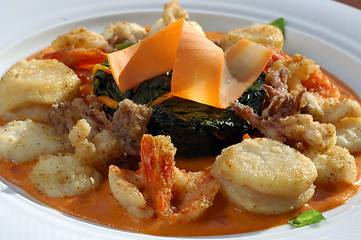 Image showing lunch Roast Seafood