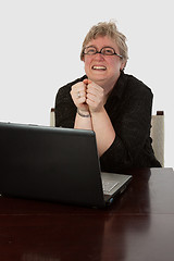 Image showing Happy office worker