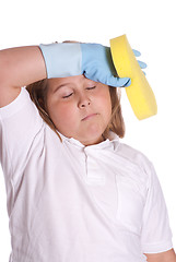 Image showing Tired Of Cleaning