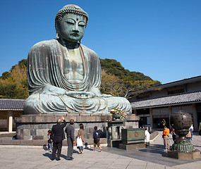 Image showing Great Buddha statue in Kamakura