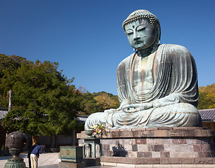 Image showing Great Buddha statue in Kamakura