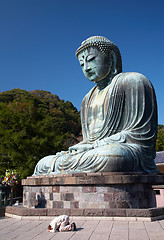 Image showing Great Buddha statue in Kamakura