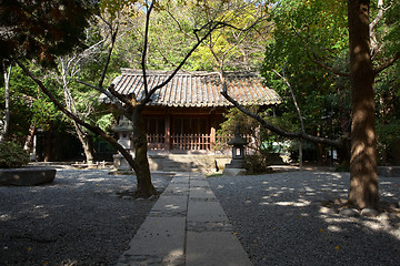 Image showing Building on the territory Kotokuin Temple, Kamakura, Japan